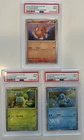 CHARMANDER SQUIRTLE BULBASAUR  46 47 48 151 POSTER COLLECTION COSMOS PROMO PSA 9