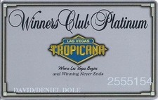 Tropicana Casino - Las Vegas, NV - 17a Issue Silver Platinum Slot Card