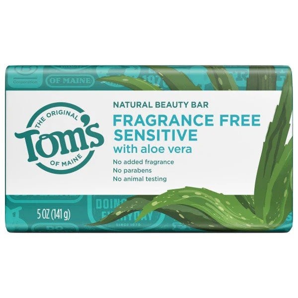 Мыло Toms Of Maine Sensitive Natural Beauty Bar без отдушек, 5 унций