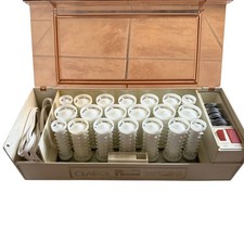 Vintage CLAIROL Hot Rollers Kindness Deluxe 3-Way Hair Setter K-400 With Clips