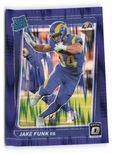 2021 Donruss Optic #295 Jake Funk Purple Shock Rookie Los Angeles Rams RC