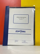 DYNATRONIX 198-0323-14 PMC101PR-1-3 Pulse Power Supply Instruction Manual