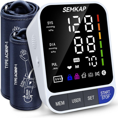 Blood Pressure Monitor, Auto Upper Arm Blood Pressure Monitors for Home Use, Lar