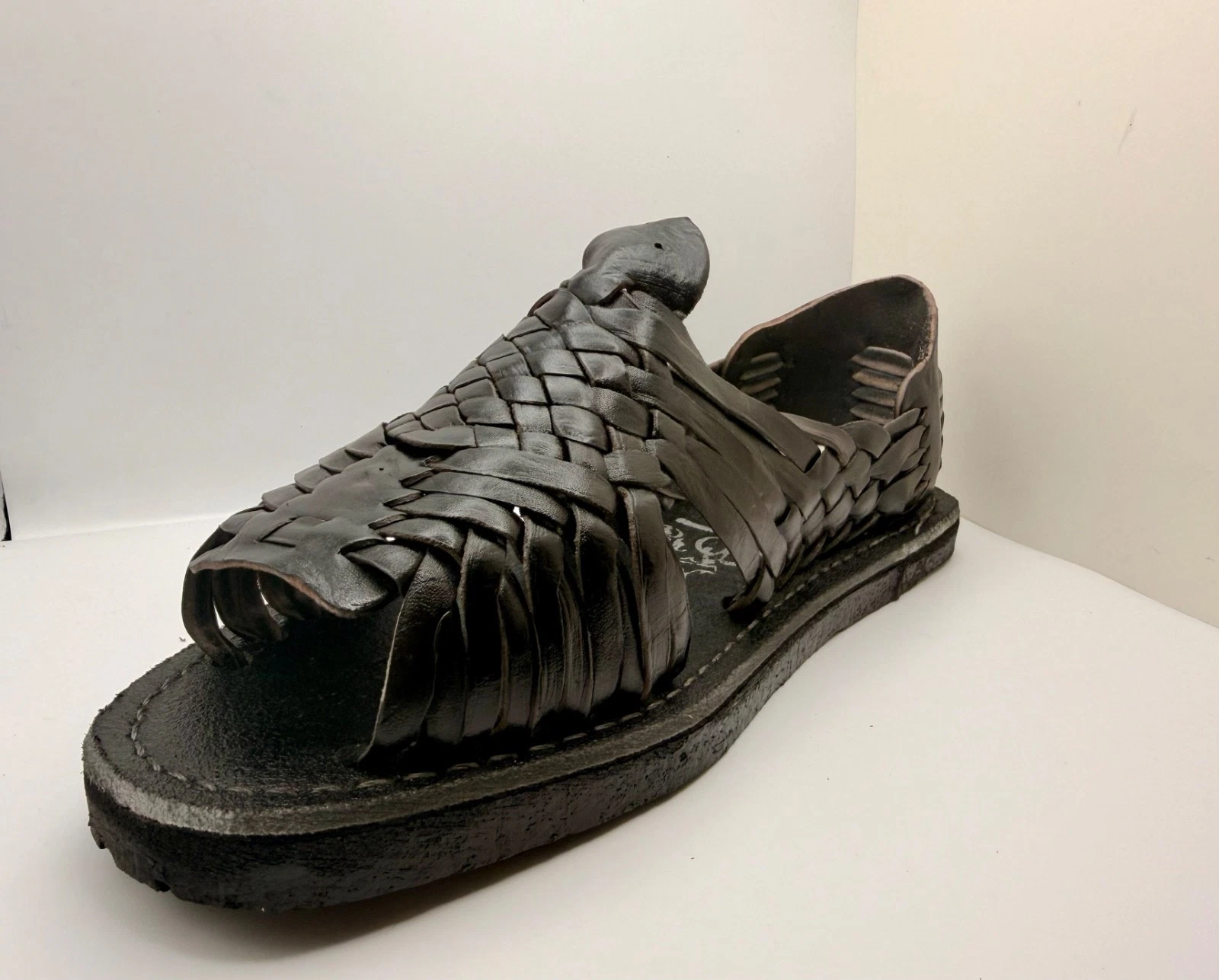 Mens Black Sandals Mexican Huaraches - Pachuco Size 9 | Huaraches de Piel
Opens in a new window or t