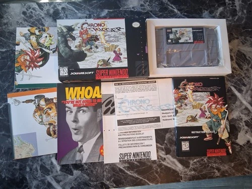 Chrono Trigger SNES Complete CIB W/ All Inserts Excellent Condition + Proctector