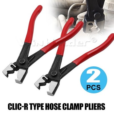 2Pcs Hose Clip Pliers Clic & Clic-R Type Hose Clamps Car Water Pipe Removal Tool