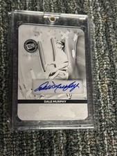 Leaf 2024 Press Pass  Black Plate Dale Murphy Autograph 1/1
