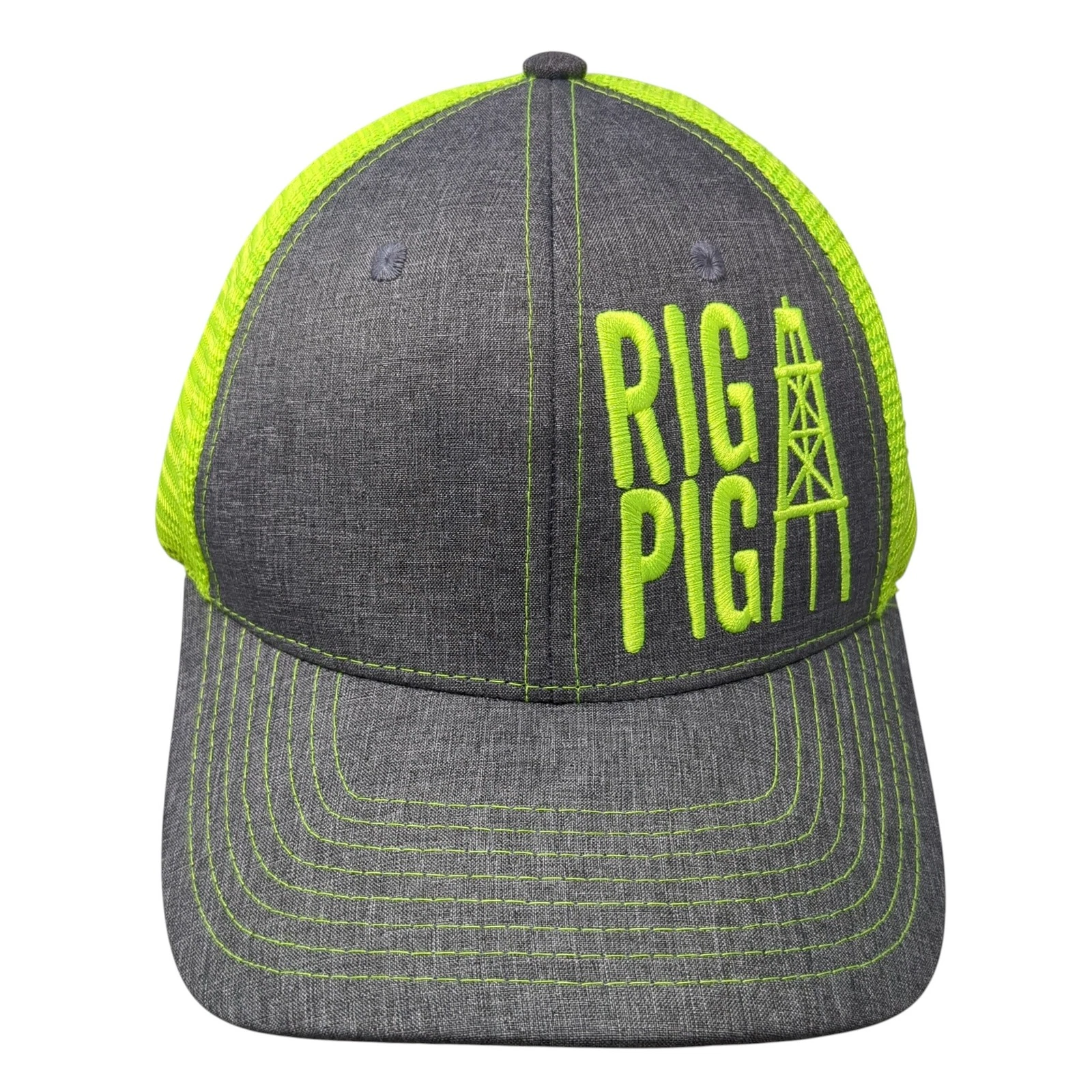 Rig Pig Strapback Trucker Hat Multi One Size Mesh Back 6 Panel Classic TL Caps