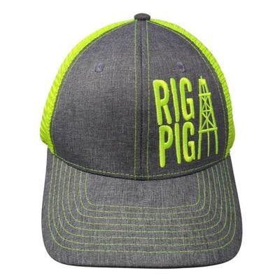 Rig Pig Strapback Trucker Hat Multi One Size Mesh Back 6 Panel Classic TL Caps