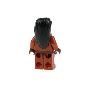 1x Lego Minifigure Indiana Jones Ugha Warrior Fighter Hair Black 7627 iaj015