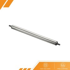 Conveyor Roller 1" Dia 16" L Stainless Steel Gravity Transmission Silver