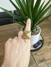14ct Gold Filled Men’s Pyramid Ring Size 11 None Tarnish 