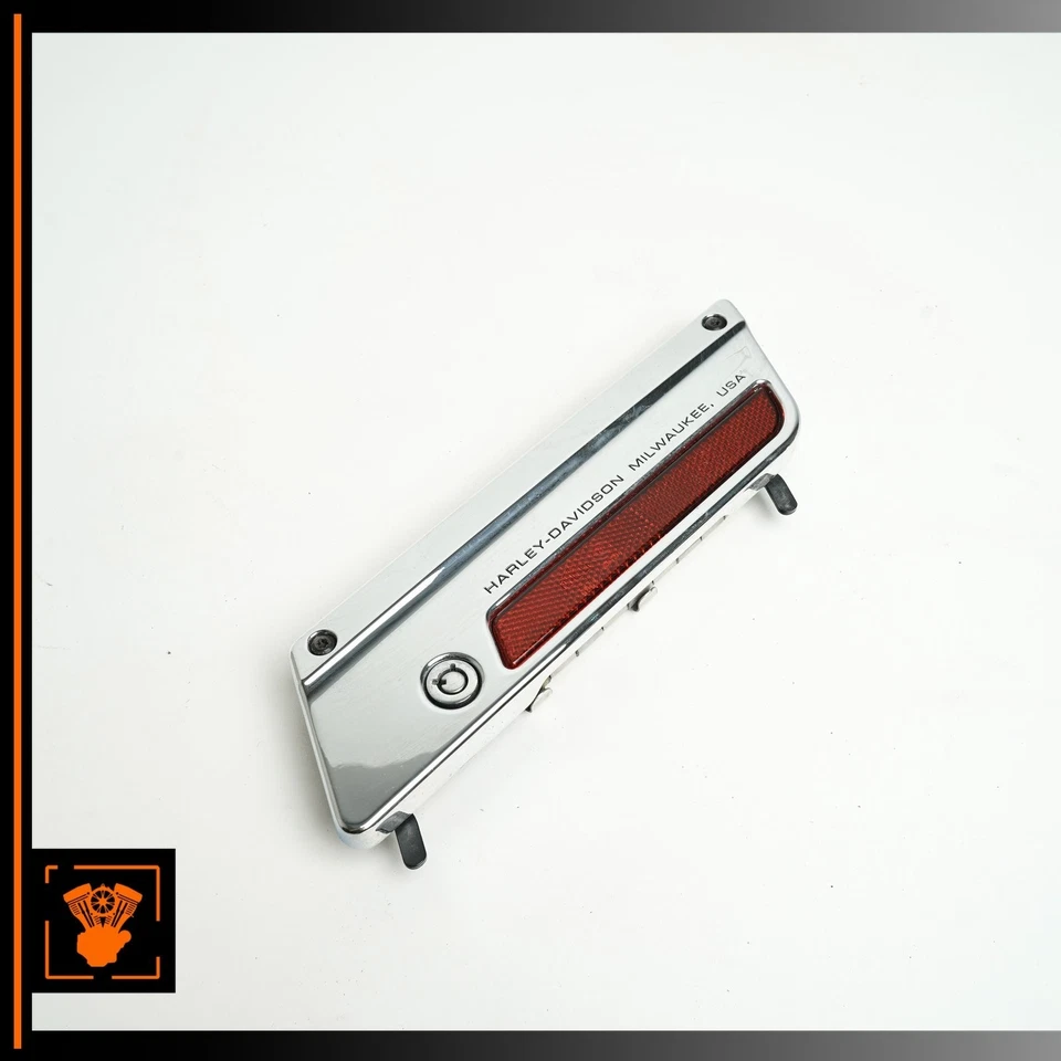 Harley Electra Glide 2010 alforja trasera derecha placa frontal con pestillo 90601-93A fabricante de equipos originales Foto 3 de 4