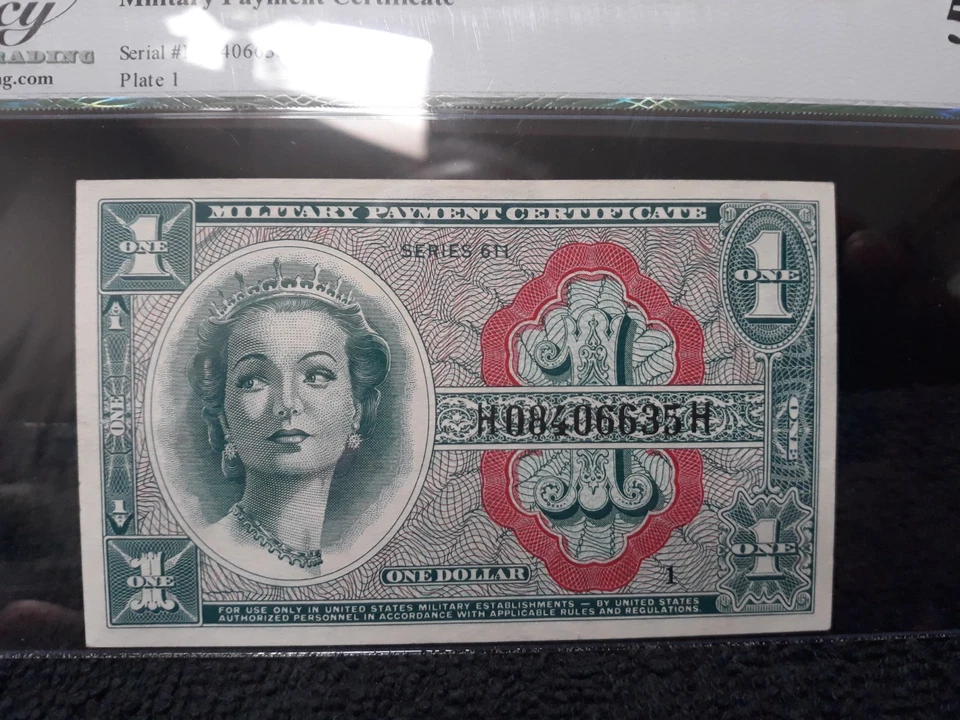 Series 611 $1 Military Payment Certificate - Looks Crisp New!! - Image 2 of 4