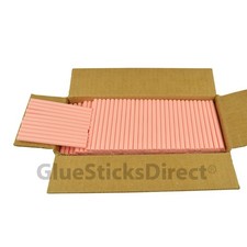 GlueSticksDirect&reg; Pastel Red Colored Glue Stick mini 5/16 X 4" 5 lbs