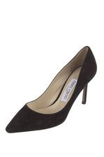 Jimmy Choo Suede Pumps Black Romy 85 Heels