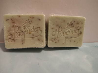 #ad #ad 2 Bars Of Home Made Lavender Goats Milk Soap With Lavender Blooms $7.28