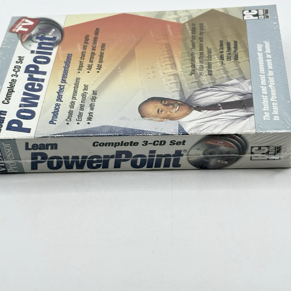 Video Professor Learn Powerpoint PC Software Complete 3 CD Set - Image 3 of 4