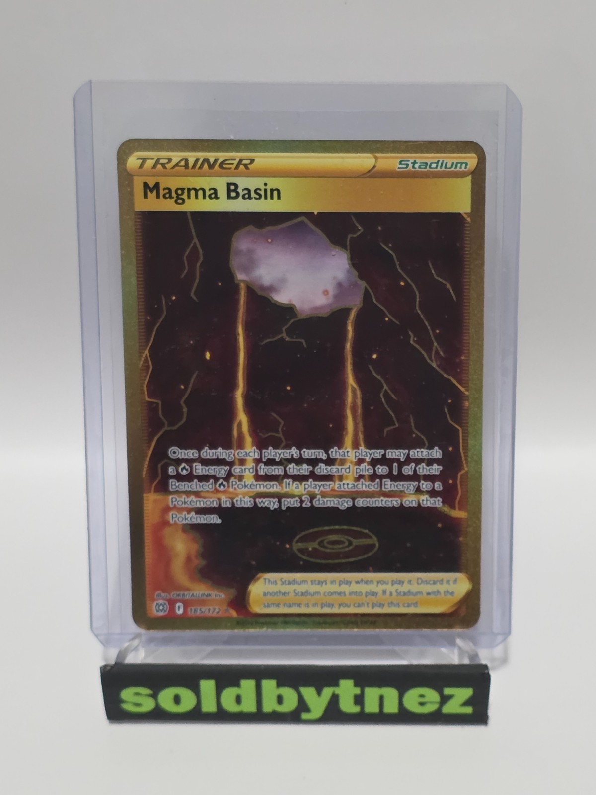 Pokemon TCG Magma Basin 185/172 Brilliant Stars Secret Rare Near Mint
