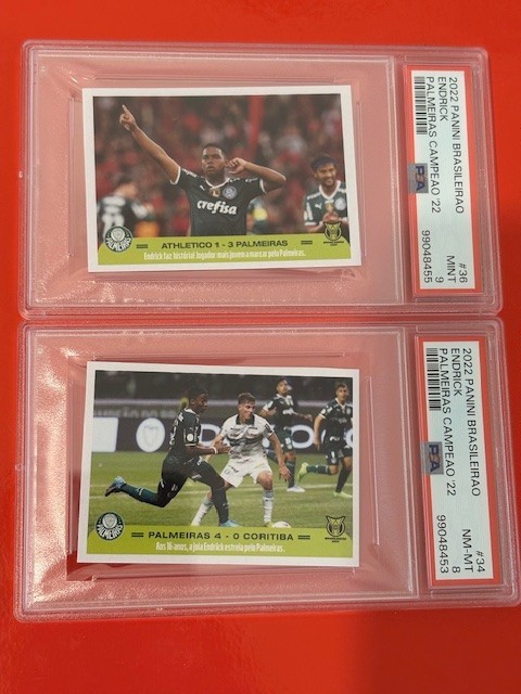 Panini Brasileirao Endrick 2022 pareja novato PSA 9 Real Madrid