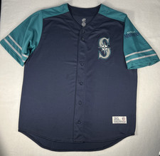 Seattle Mariners DYNASTY  MLB Baseball Jersey 2XL Style 84570  Button Preloved