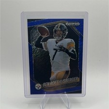 2025 Panini Prizm Black FOTL Ben Roethlisberger Blue Shimmer Steelers /35 #125