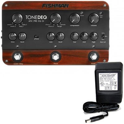Fishman ToneDEQ Acoustic Guitar Preamp / EQ / DI pedal w/9v power supply