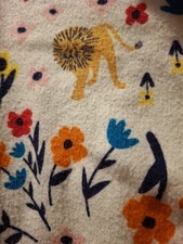 Love Hanna Andersson Women's Large Flannel Pajama Top Lion Fox Unicorn Floral