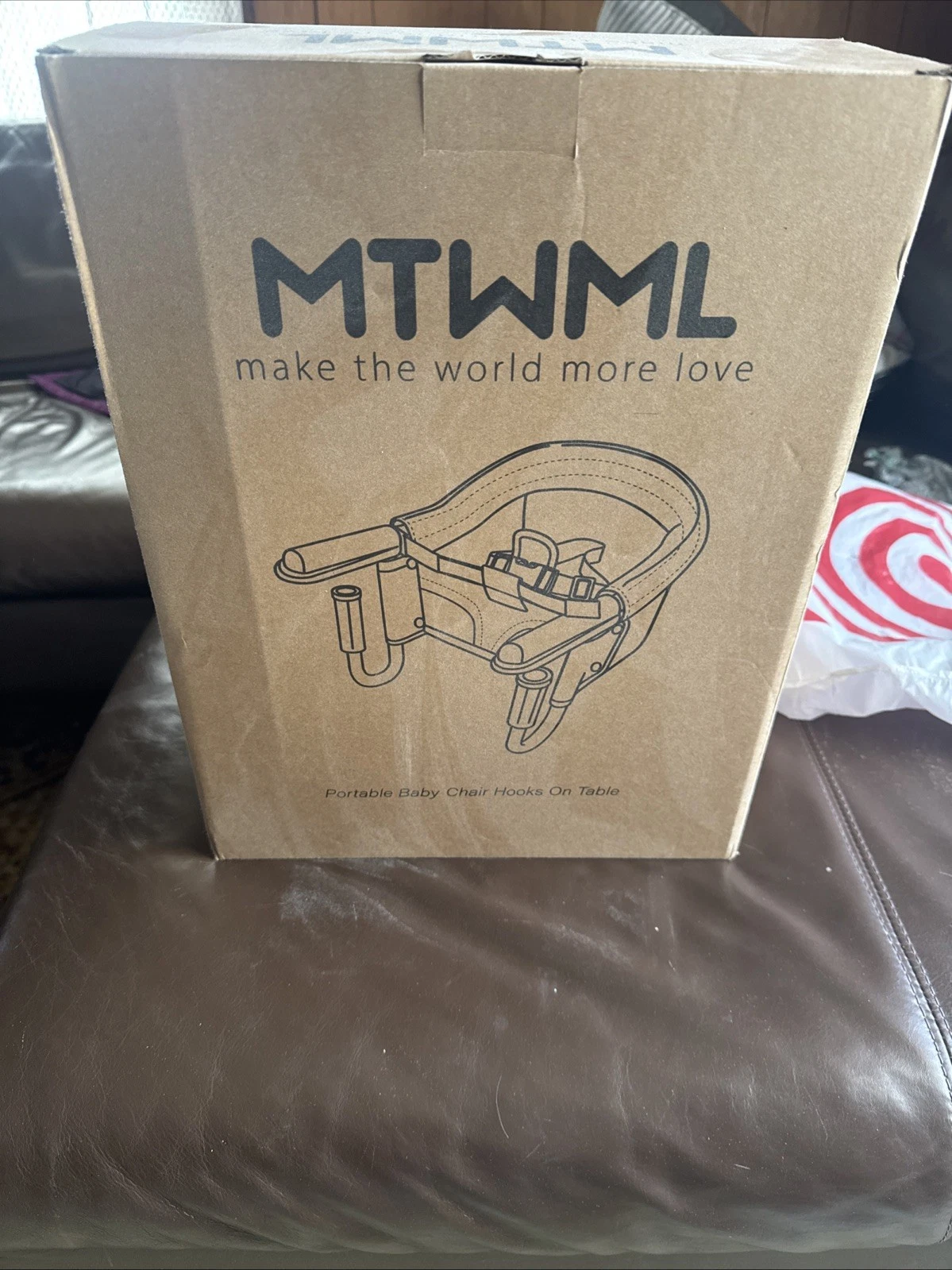 MTWML Hook On High Chair with Tray, Portable Baby High Chair Attaches To Table