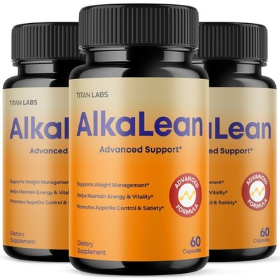 (3 Pack) Alkalean Advanced Energy & Fitness Support Formula Alka Lean 180 Caps