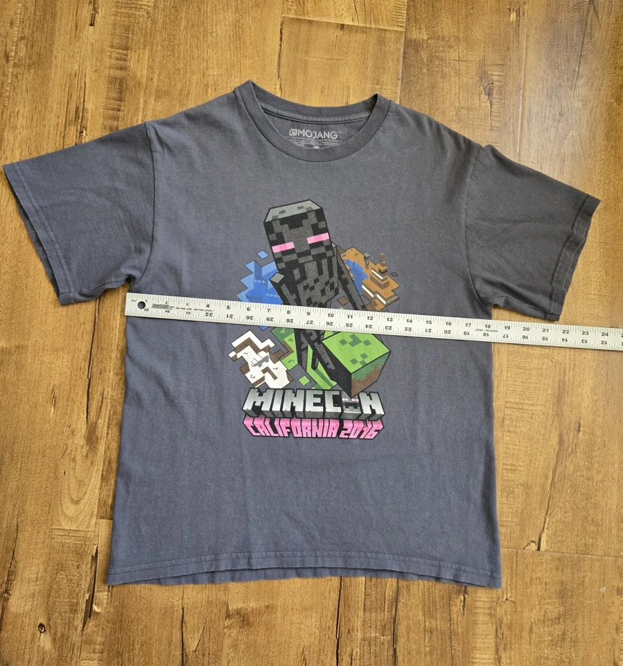 Minecraft Mojang Jinx серый Enderman рубашка футболка YL Minecon CA 2016 - Изображение 4 из 4