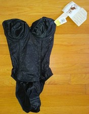 NWT Vintage Strauss Adler 34B Backless Strapless Body Briefer Plus Pads opened 