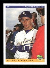 1993 Classic Best Team Sets Wilmington Blue Rocks #4 Darren Burton NM Near Mint 