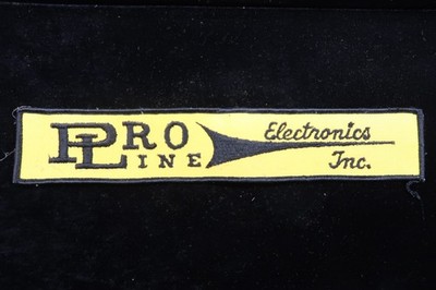 Vtg Embroidered Patch Pro Line Electronics Inc. Unique Retro Business Patch Funk