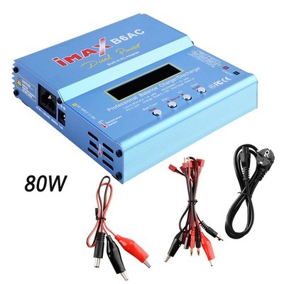 IMAX B6AC LCD-Bildschirm Digital RC Lipo NiMh Akku Balance Ladegerät 80W Lader