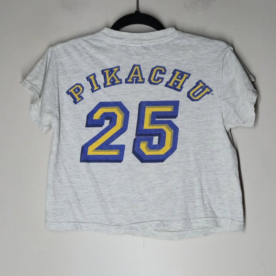 Vintage 90s Pokémon T-Shirt Youth Kids Small Pikachu Graphic Print Anime Cartoon - Image 4 of 4