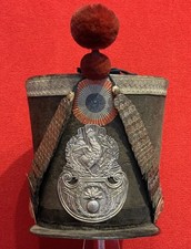 Shako Officier Grenadier Garde Nationale Modèle 1830, France Infanterie