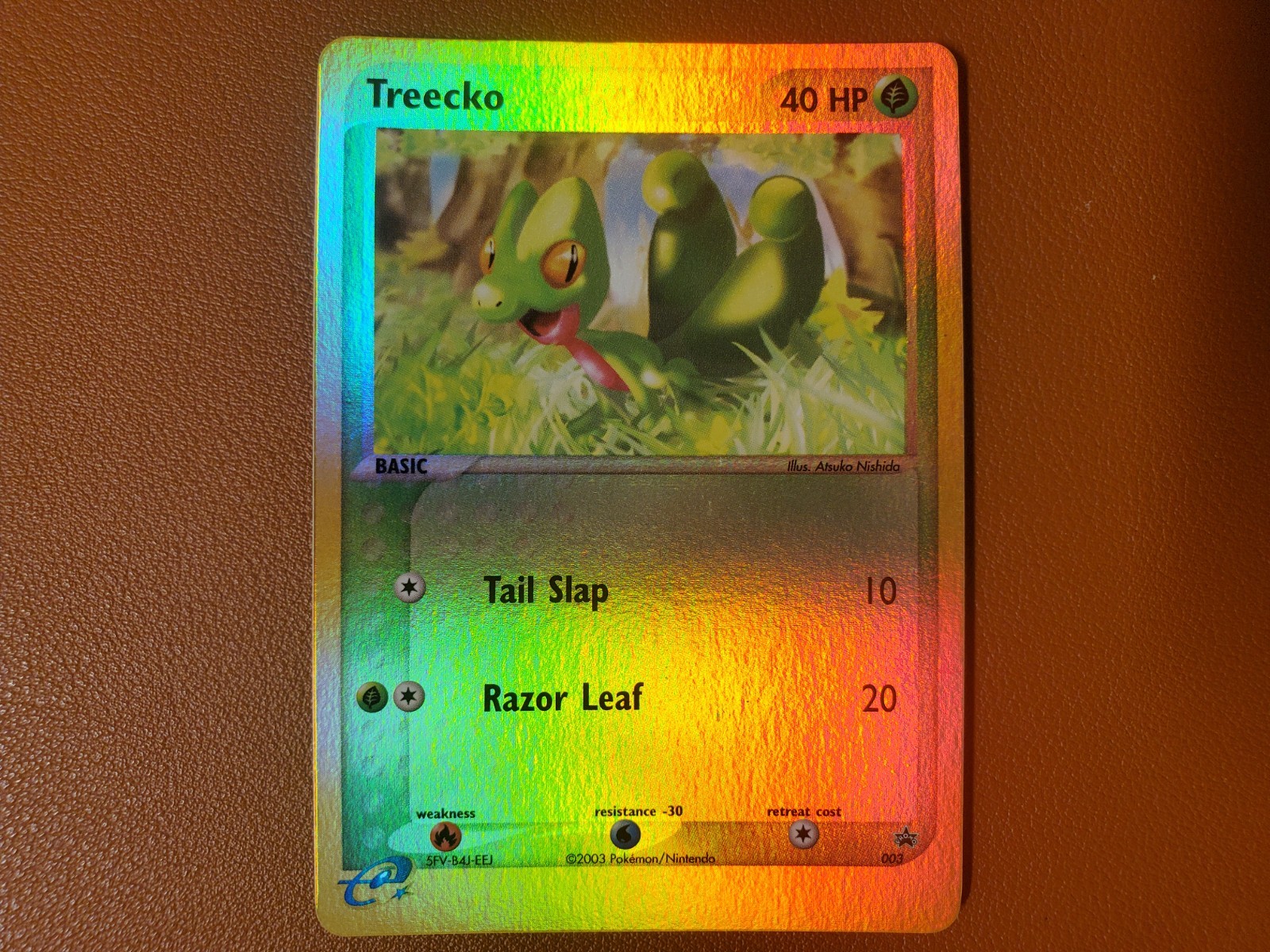 Treecko Reverse Holo 2003 Black Star Promo #003 Pokemon Card NM