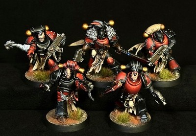Red Corsairs Raiders painted Warhammer 40k Chaos Space Marines