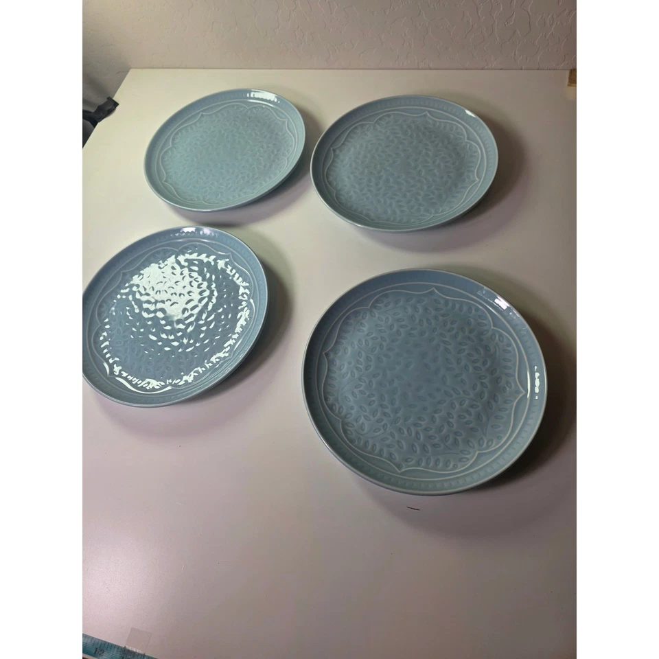 Juego de 4 - Platos de Ensalada de Cerámica Colección Alemany Azul Gibson Elite 8.75" Foto 2 de 4