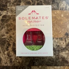 Solemates High Heeler Prevents Sinking Into Grass Narrow Clear - FREE SHIP!