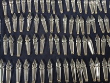 Lotto vintage 110 pezzi goccia lancia bohemien lunga 2,25" per parte lampadario  