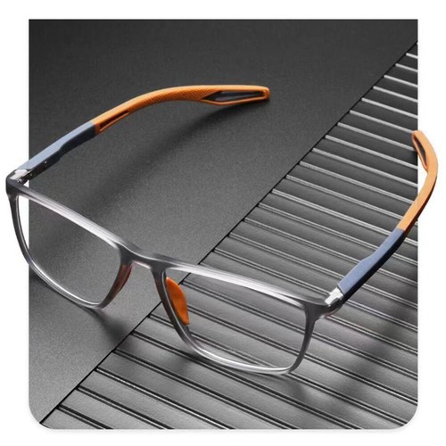 TR90 Sport Square Lesebrille Lesehilfe Herren Blaulichtfilter Leser +1.0 bis 4.0 - Afbeelding 1 van 17