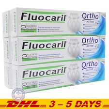 Fluocaril Ortho Active Toothpaste - 2 Fluorides Action : 100 g x 6