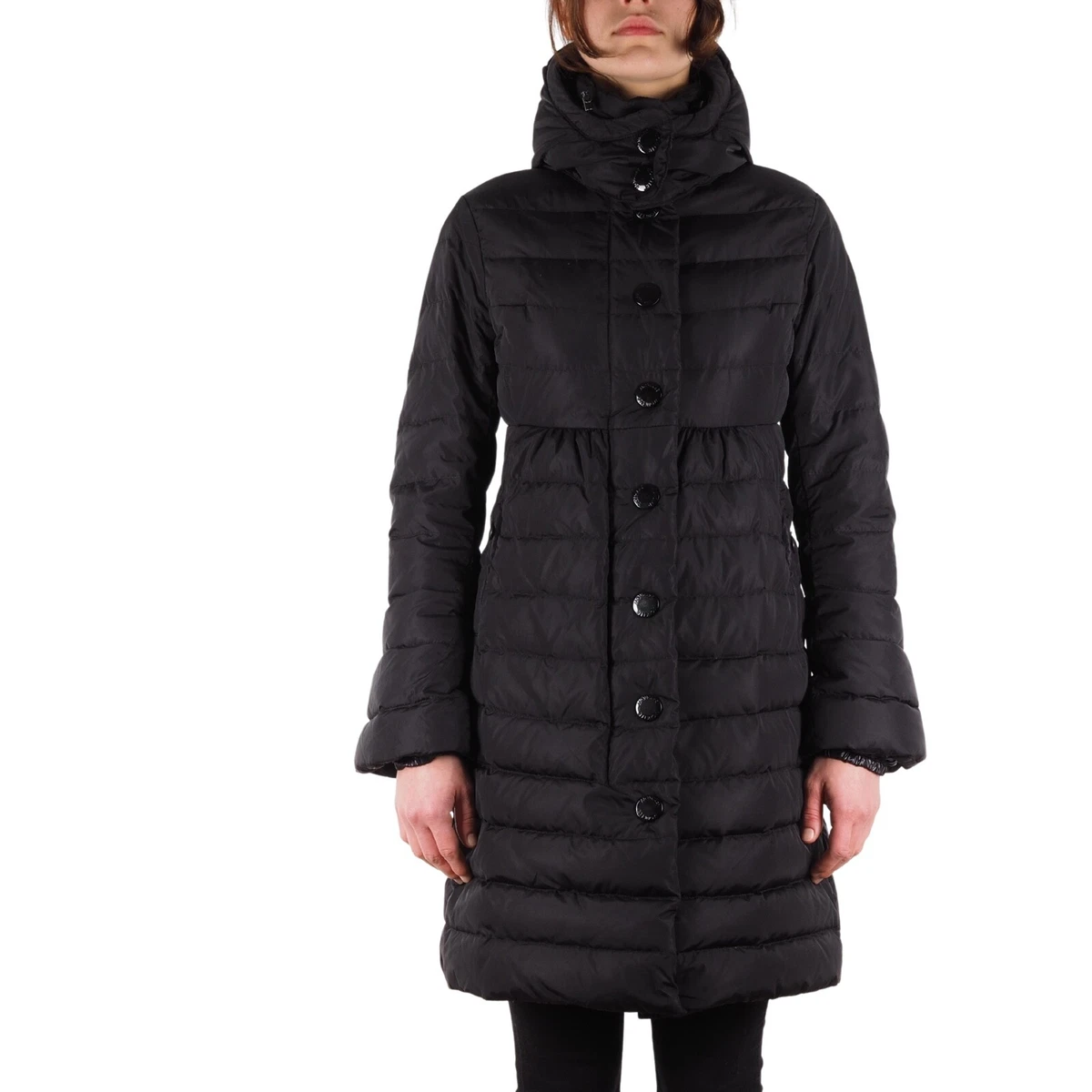 Moncler Jura Women's Black Down Puffer Jacket Coat size 1 / XS / S