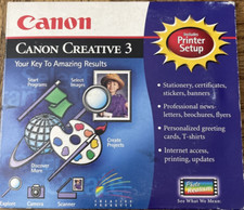 Canon Creative 3 PC CD Rom Software-Rare-SHIPS N 24 HOURS