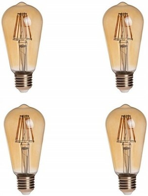 HERO-LED ST18 Dimmable Gold Tint Edison Style LED (4 Pack)