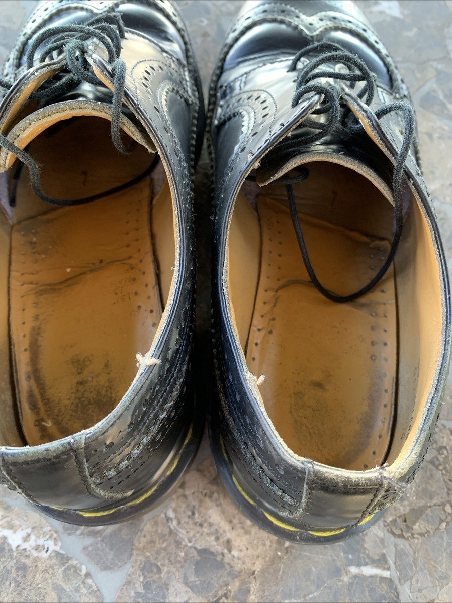 Distressed Doc Martens 3989/59 Brogue Leather Shoes US Size 8 US