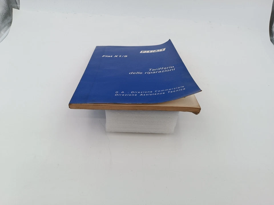 Manuale officina  Fiat X 1/9 tariffario delle riparazioni assistenza tecnic 1973 - Immagine 2 di 4