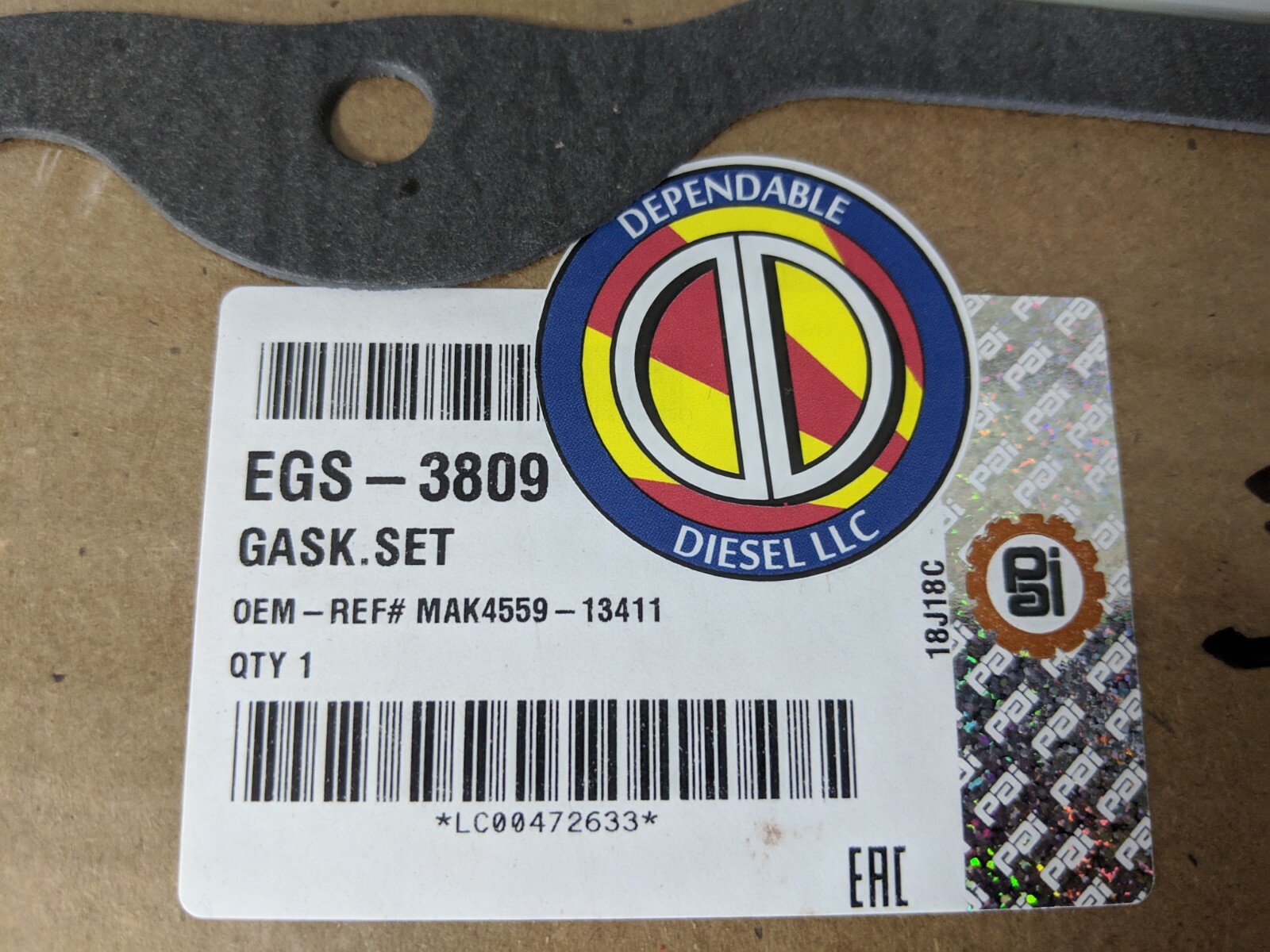 Jake+Brake+Gasket+Set+for+Renault+ETech+26+Mack+E7.+PAI23+EGS3809